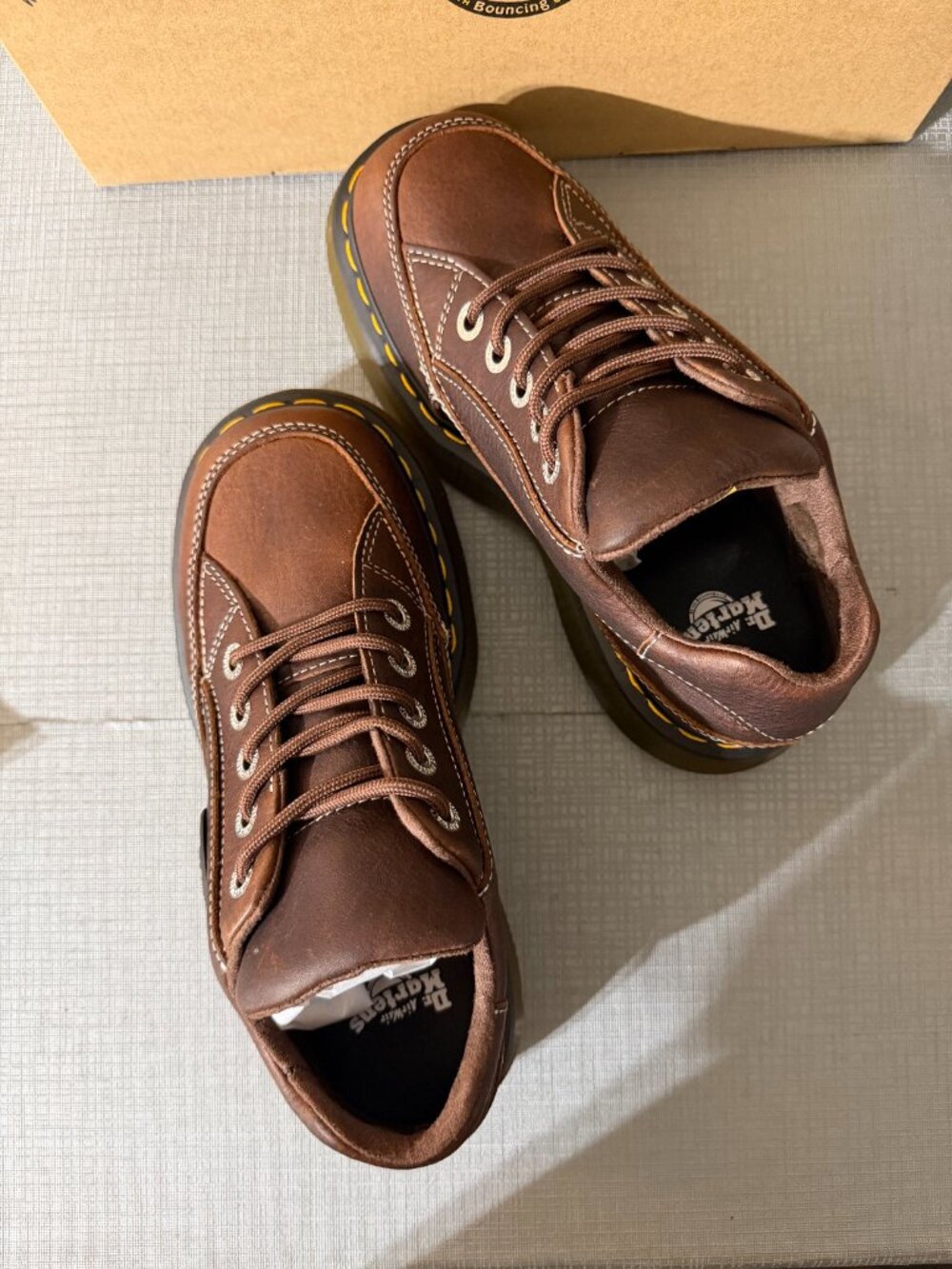 Grizzly Dark Brown~ Dr. Martens BUZZ 5-Eye Leather Shoes MSRP$210 CUTE &CHIC - Picture 16 of 16